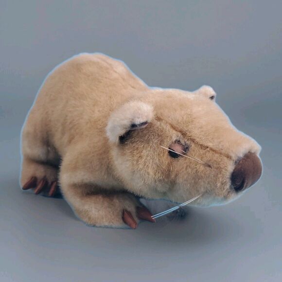 Capybara Plush Zoo Animal Brown Small Standinf By Advanced Concepts Stuffed Toy - Picture 1 of 12